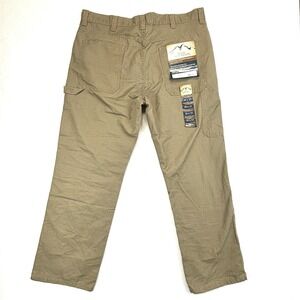 Blue Mountain Canvas Utility Work Pants 38x32 Relaxed Fit Khaki Tan NWT